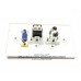 Placa Tapa VGA + USB tipo B + Audio Jack 3.5 mm ABS